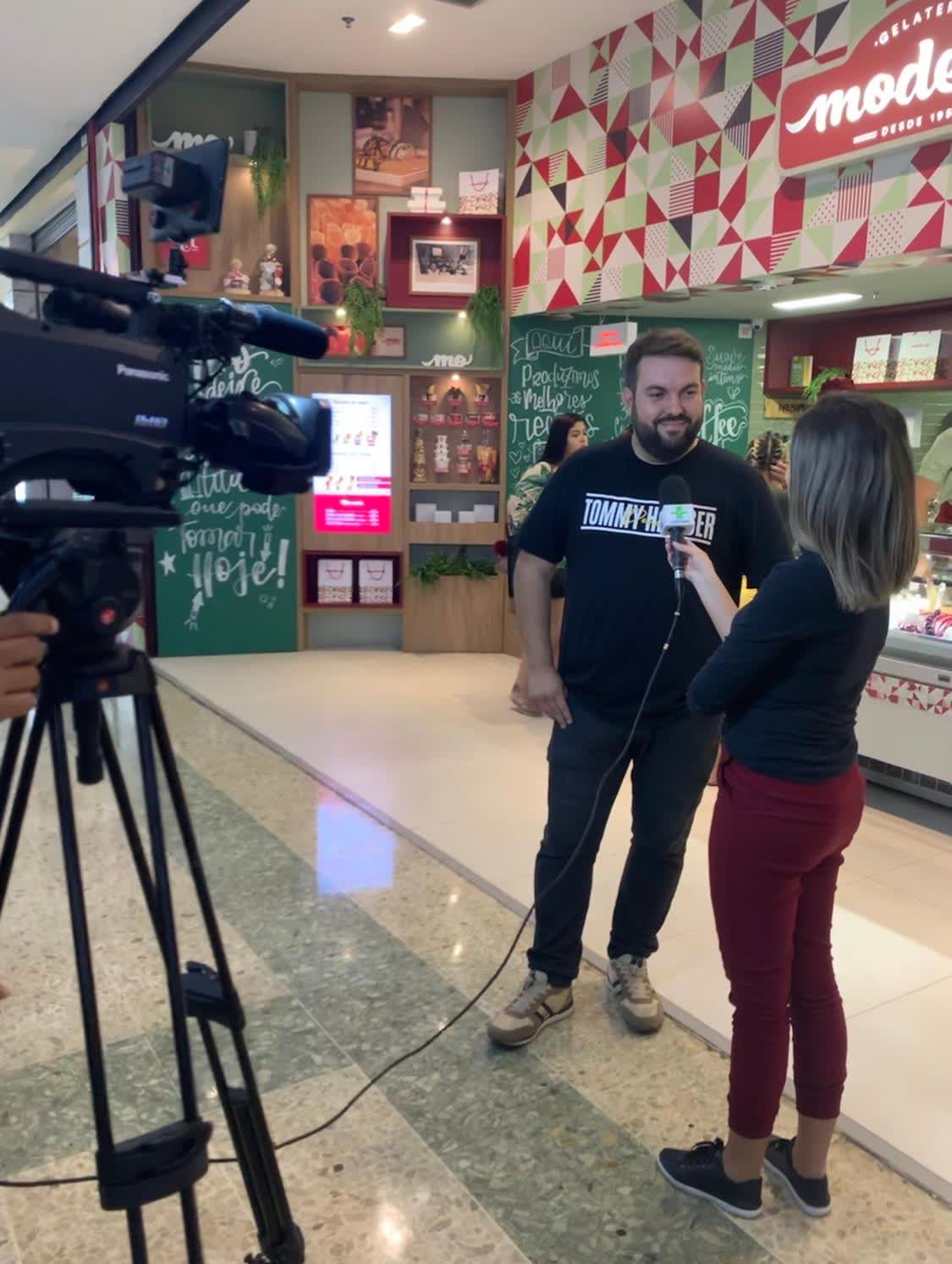 Entrevista para a TV