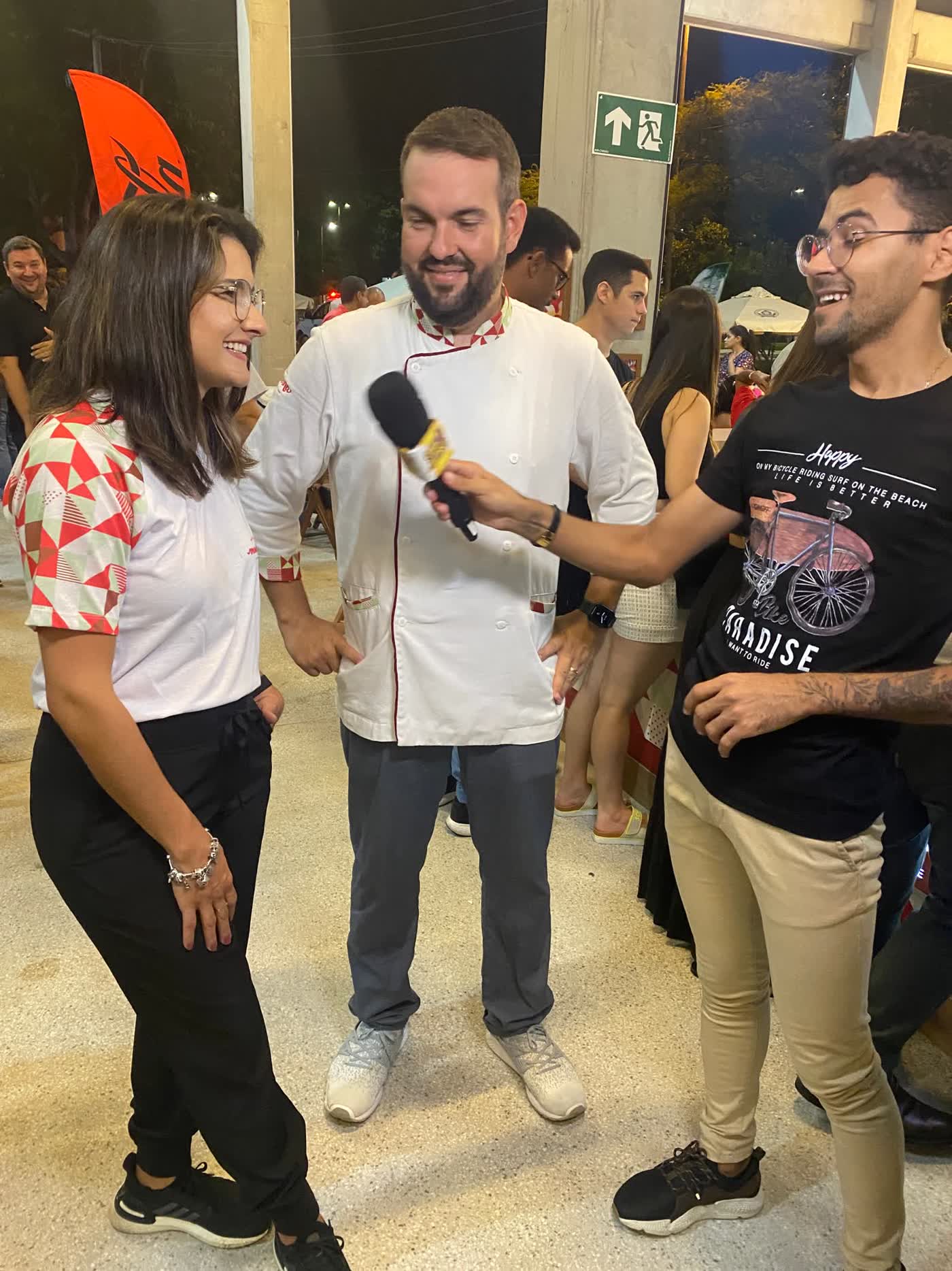 Entrevista para a TV